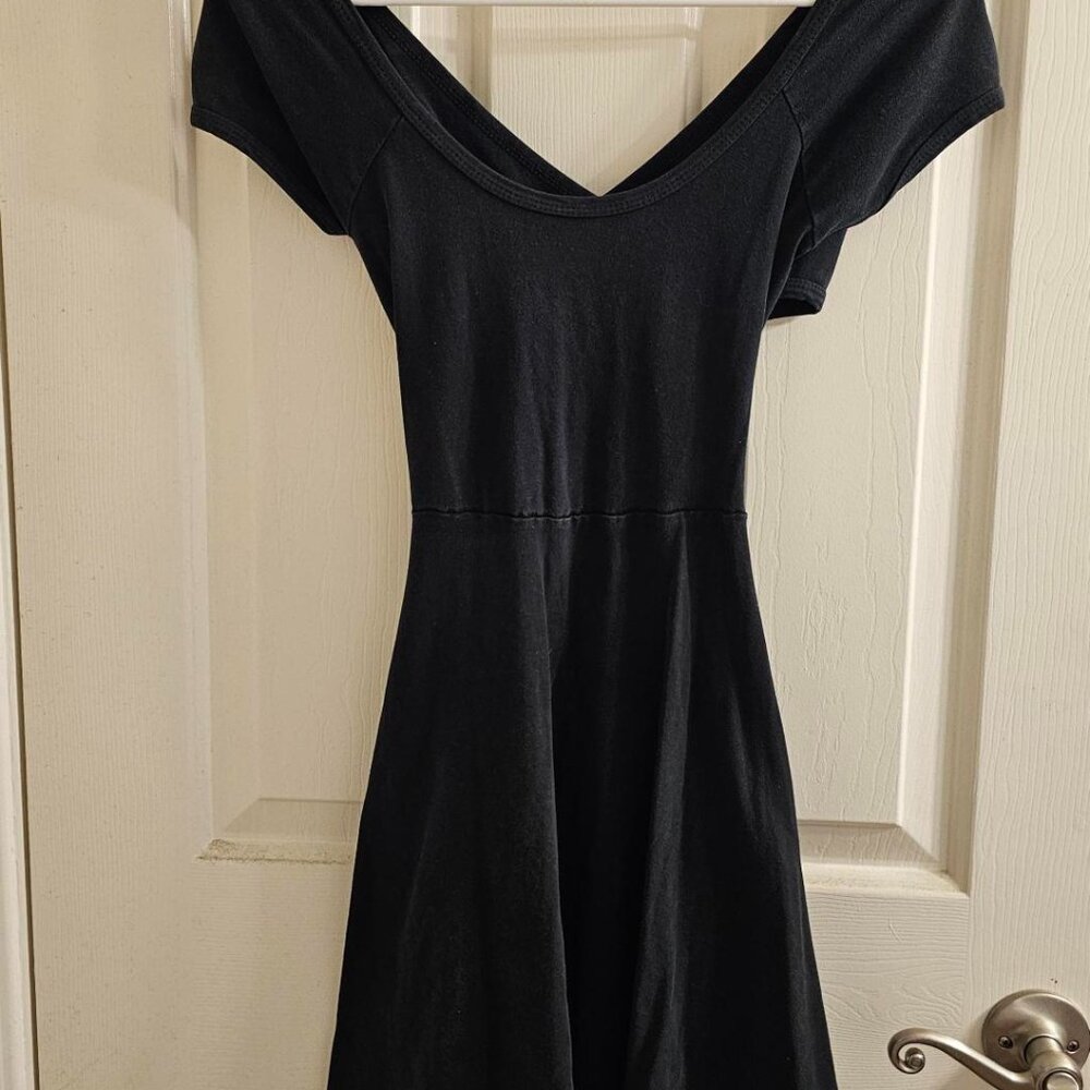 Brandy Melville Black Bethany Skater Dress